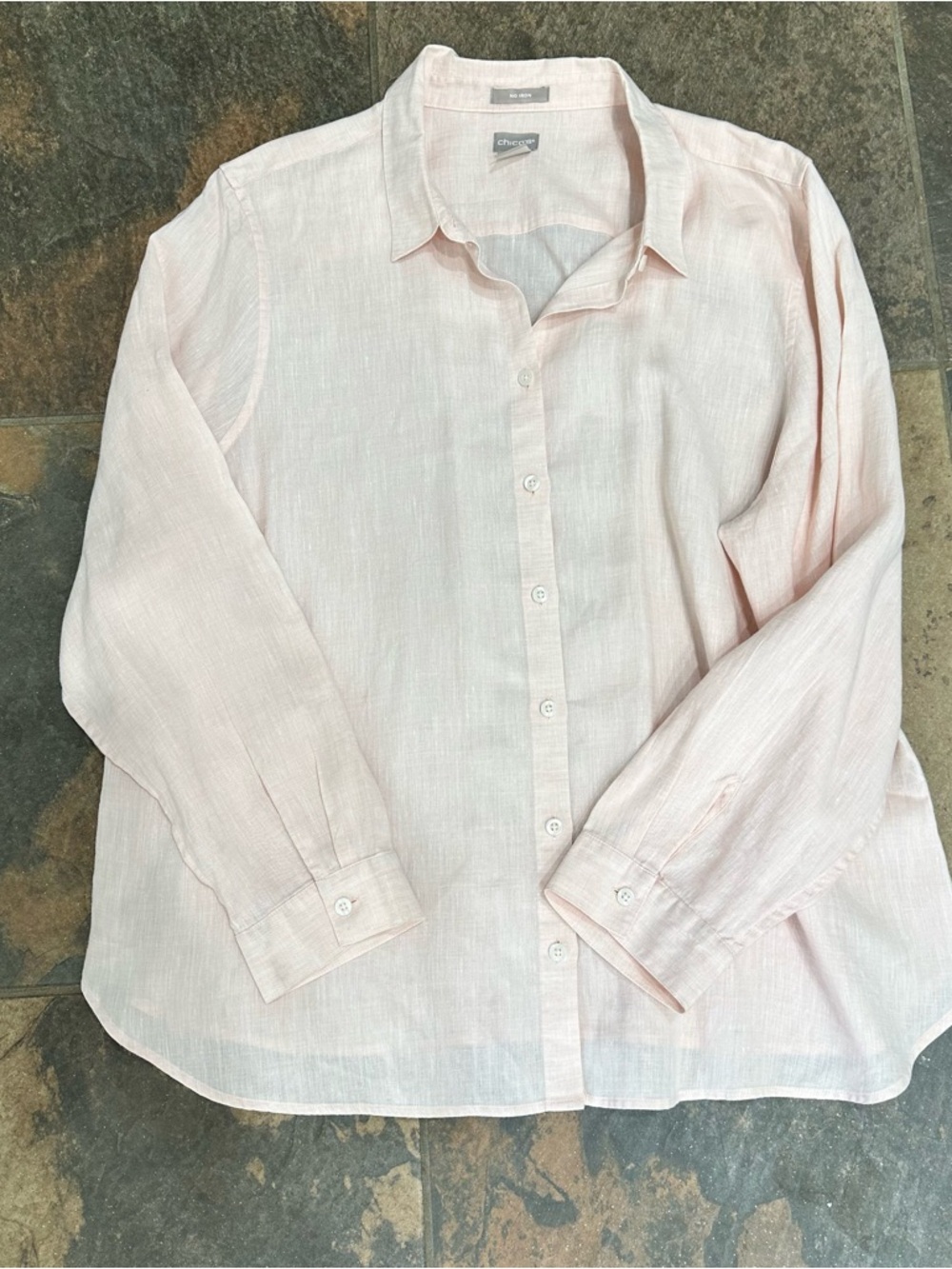 Chico's Soft Blush Linen Shirt